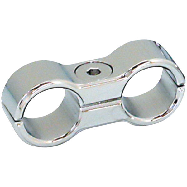 BILLET OIL LINE, FUEL LINE HOSE AND PLUG WIRE SEPARATORS GZP Billet Chrome oil line seperator 2 h