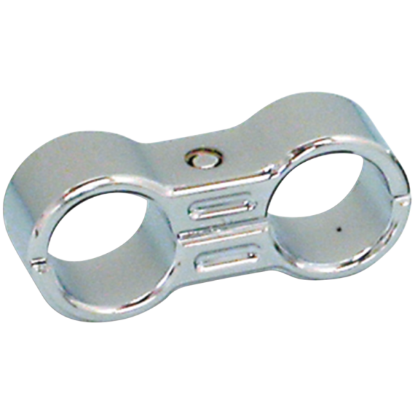 BILLET OIL LINE, FUEL LINE HOSE AND PLUG WIRE SEPARATORS GZP Chrome slotted oil line seperator 2