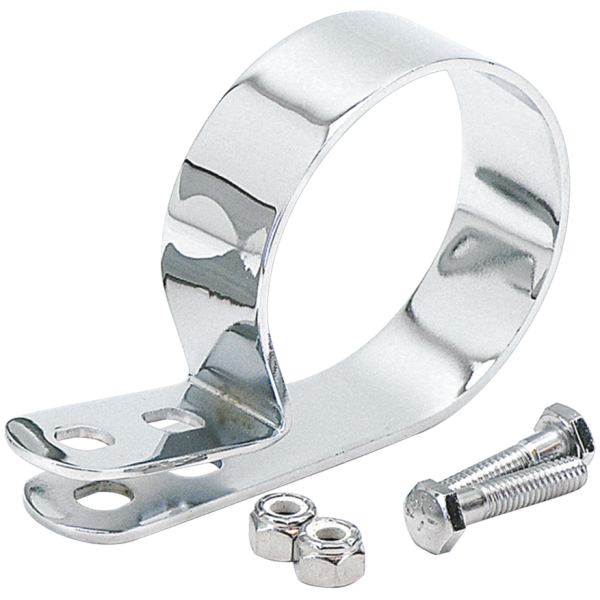P-STYLE MUFFLER CLAMP GZP Chrome 2-7/8" Muffler clamp + hardwa