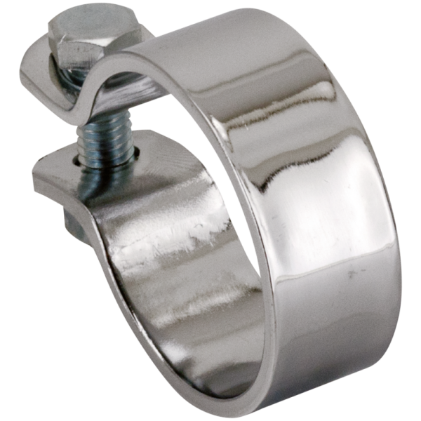 UNIVERSAL CHROME EXHAUST & MUFFLER CLAMPS GZP Chrome exhaust clamp 1.625" I.D.