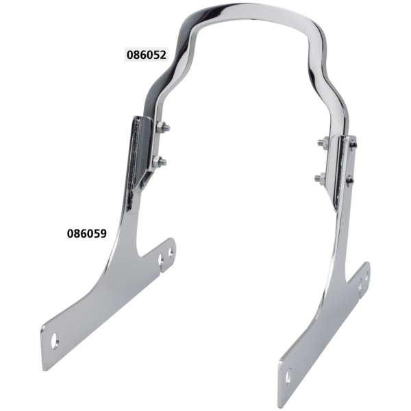 RIGID MOUNT GRAB RAIL GZP Chrome side straps XL04-up