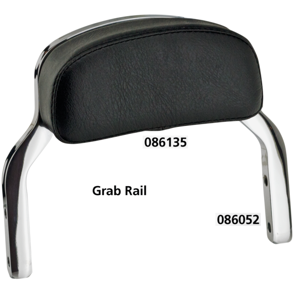 DETACHABLE GRAB RAIL GZP Black mini backrest pad kit