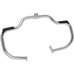 HIGHWAY BARS WITH FOOTREST RUBBERS GZP Chrome eng guard/w footrst FLST00-17