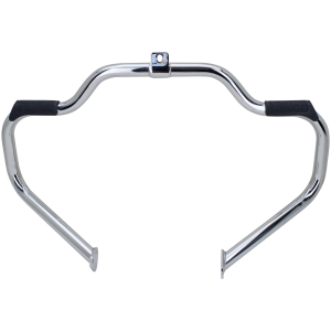 HIGHWAY BARS WITH FOOTREST RUBBERS GZP Chrome engine guard/w footrest FLT97