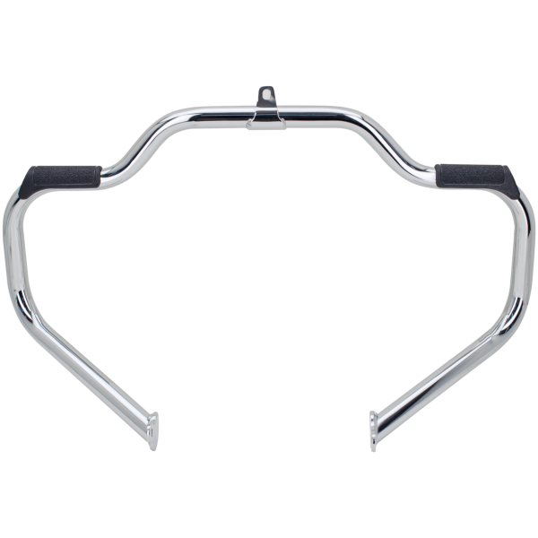 HIGHWAY BARS WITH FOOTREST RUBBERS GZP Chrome engine guard/w footrest FLT09