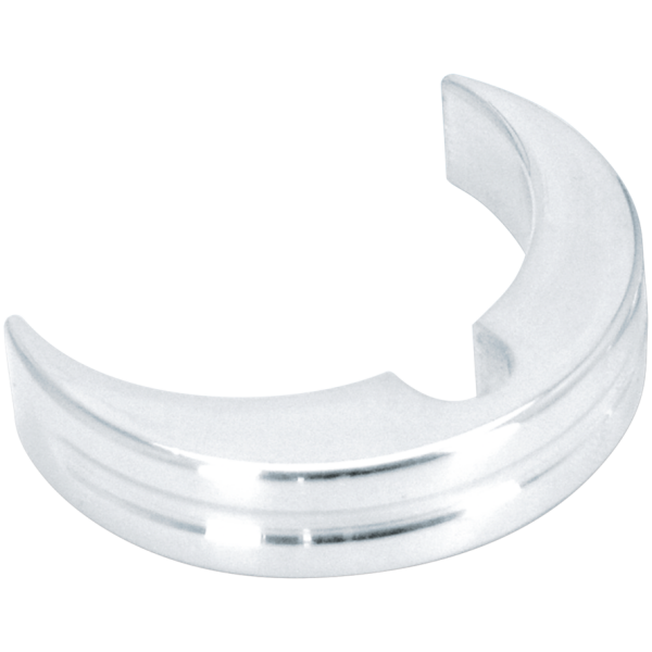 POLISHED ALUMINUM PUSH ON CABLE CLAMPS GZP Pol. grooved push lock cable clamps