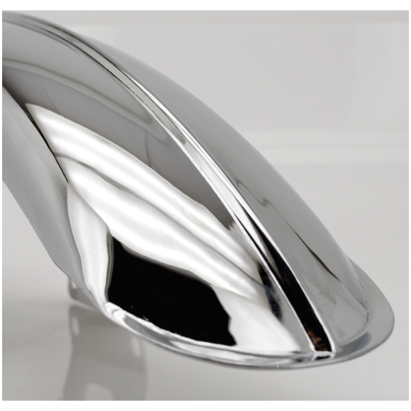 MUSTANG RIBBED FRONT FENDER GZP Chr Ribbed Mustang WG fr fender 18-1