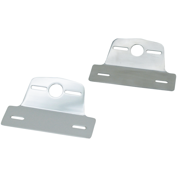 UNIVERSAL LICENSE AND TAILLIGHT BRACKET GZP Universal Chromed license/light hold