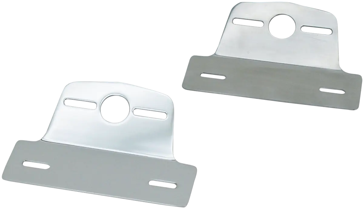 UNIVERSAL LICENSE AND TAILLIGHT BRACKET GZP Universal Chromed license/light hold
