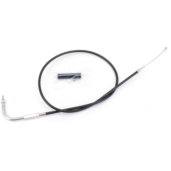 T01 - THROTTLE CABLE 1971-1980 BIG TWIN & 1970-1980 SPORTSTER GZP Black BT76 LN=35" 90dgr throttle