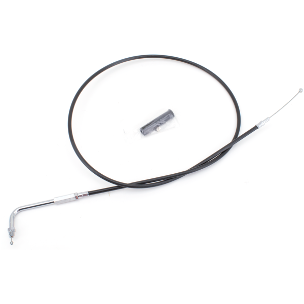 T02 - THROTTLE & IDLE CABLE 1981-1989 BIG TWIN & 1981-1985 SPORTSTER GZP Black BT81 LN=47" 90dgr throttle