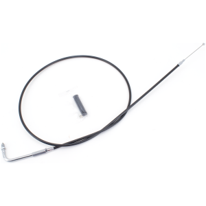 T02 - THROTTLE & IDLE CABLE 1981-1989 BIG TWIN & 1981-1985 SPORTSTER GZP Black BT81 LN=52" 90dgr throttle