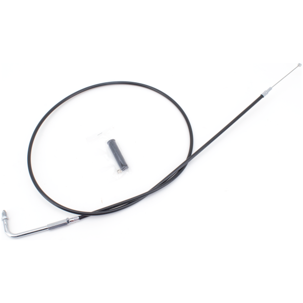 T02 - THROTTLE & IDLE CABLE 1981-1989 BIG TWIN & 1981-1985 SPORTSTER GZP Black BT81 LN=52" 90dgr throttle