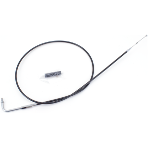 T02 - THROTTLE & IDLE CABLE 1981-1989 BIG TWIN & 1981-1985 SPORTSTER GZP Black BT81 LN=52" 90dgr idle