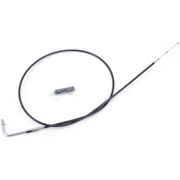 T02 - THROTTLE & IDLE CABLE 1981-1989 BIG TWIN & 1981-1985 SPORTSTER GZP Black BT81 LN=52" 90dgr idle