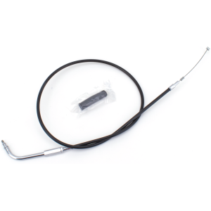 T04 - THROTTLE & IDLE CABLE 1996-2015 SOFTAIL, 1996-2017 DYNA, 1996-2001 CARBURETOR EQUIPPED TOURING & 2007 TO PRESENT SPORTSTER GZP Black BT96 LN=37" 110dgr idle