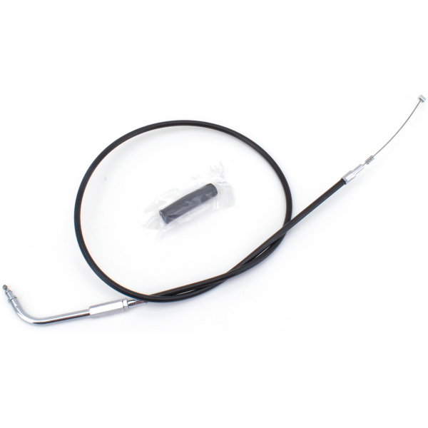 T04 - THROTTLE & IDLE CABLE 1996-2015 SOFTAIL, 1996-2017 DYNA, 1996-2001 CARBURETOR EQUIPPED TOURING & 2007 TO PRESENT SPORTSTER GZP Black BT96 LN=37" 110dgr idle