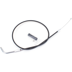 T04 - THROTTLE & IDLE CABLE 1996-2015 SOFTAIL, 1996-2017 DYNA, 1996-2001 CARBURETOR EQUIPPED TOURING & 2007 TO PRESENT SPORTSTER GZP Black BT96 LN=37" 110dgr throttle