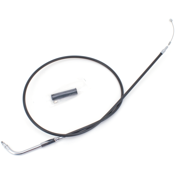 T04 - THROTTLE & IDLE CABLE 1996-2015 SOFTAIL, 1996-2017 DYNA, 1996-2001 CARBURETOR EQUIPPED TOURING & 2007 TO PRESENT SPORTSTER GZP Black BT96 LN=41" 110dgr idle
