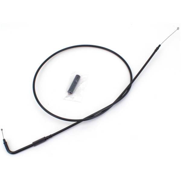 T05 - THROTTLE & IDLE CABLE 1996-2001 FUEL INJECTED TOURING GZP AllBlack FLH96 LN=51" 90dgr idle