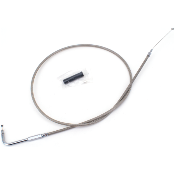 T05 - THROTTLE & IDLE CABLE 1996-2001 FUEL INJECTED TOURING GZP ClearCoat FLH96 LN=51" 90dgr idle