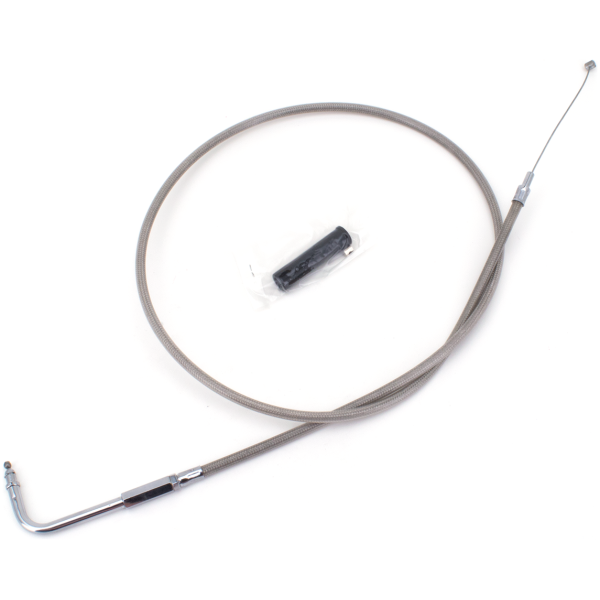 T05 - THROTTLE & IDLE CABLE 1996-2001 FUEL INJECTED TOURING GZP ClearCoat FLH96 LN=45" 90dgr throttl