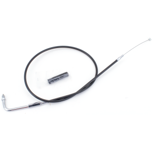 T03 - THROTTLE & IDLE CABLE 1990-1995 BIG TWIN GZP Black BT90 LN=35" 90dgr throttle