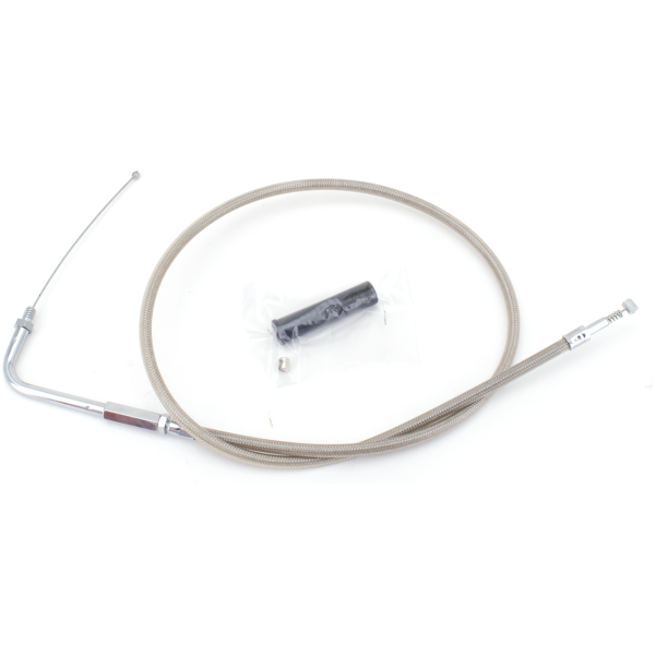 T03 - THROTTLE & IDLE CABLE 1990-1995 BIG TWIN GZP ClearCoat BT90 LN=35" 90dgr idle