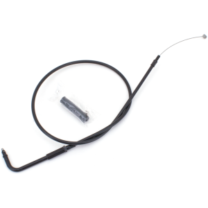 T04 - THROTTLE & IDLE CABLE 1996-2015 SOFTAIL, 1996-2017 DYNA, 1996-2001 CARBURETOR EQUIPPED TOURING & 2007 TO PRESENT SPORTSTER GZP Stealth BT96 LN=33" 90dgr throttle