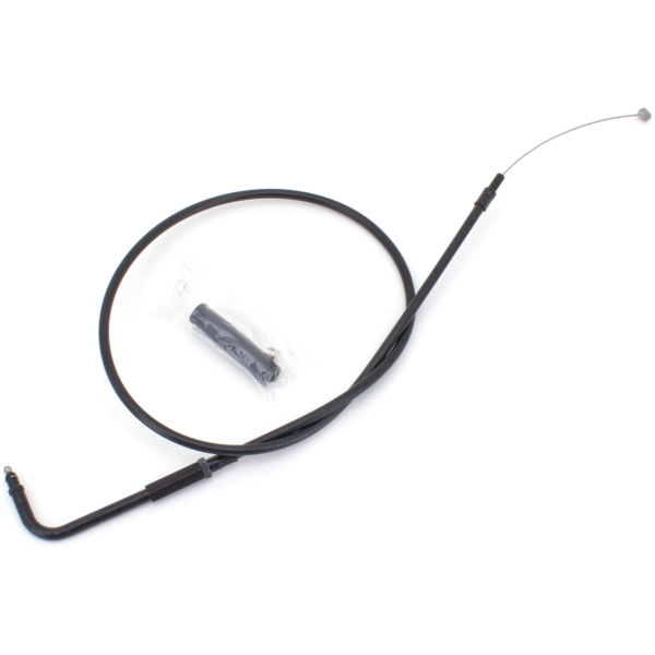 T04 - THROTTLE & IDLE CABLE 1996-2015 SOFTAIL, 1996-2017 DYNA, 1996-2001 CARBURETOR EQUIPPED TOURING & 2007 TO PRESENT SPORTSTER GZP Stealth BT96 LN=33" 90dgr throttle