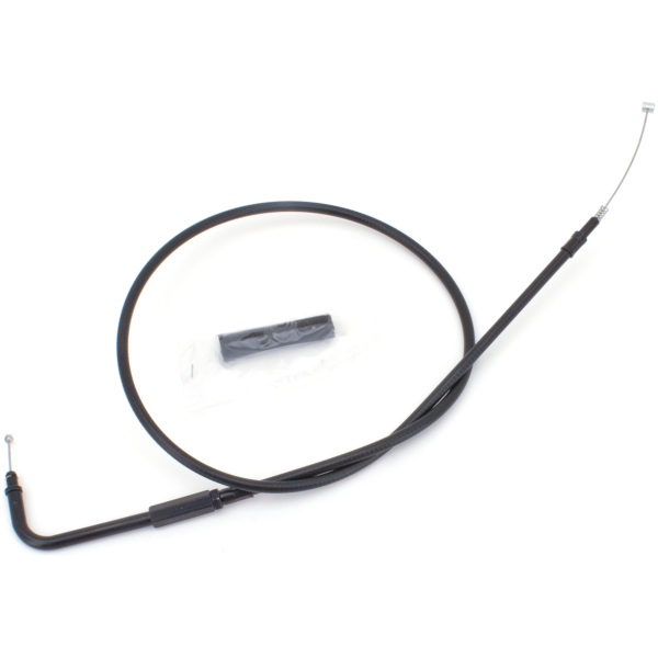 T04 - THROTTLE & IDLE CABLE 1996-2015 SOFTAIL, 1996-2017 DYNA, 1996-2001 CARBURETOR EQUIPPED TOURING & 2007 TO PRESENT SPORTSTER GZP Stealth BT96 LN=33" 90dgr idle