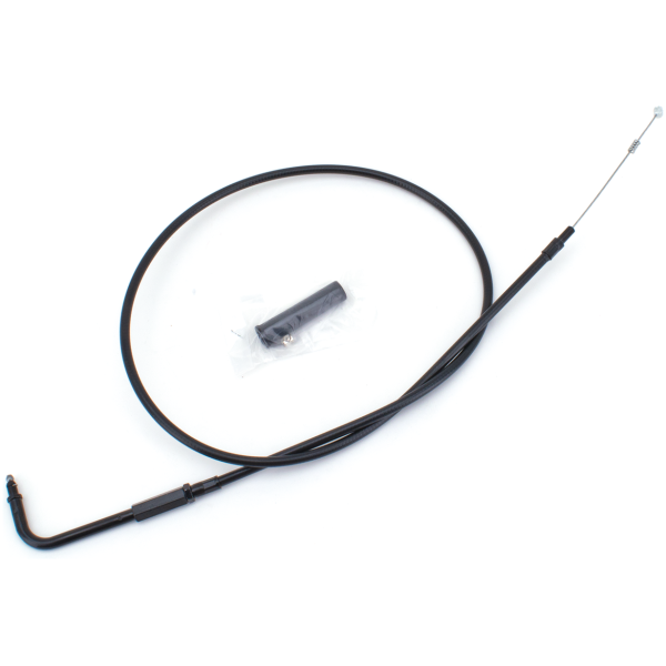 T04 - THROTTLE & IDLE CABLE 1996-2015 SOFTAIL, 1996-2017 DYNA, 1996-2001 CARBURETOR EQUIPPED TOURING & 2007 TO PRESENT SPORTSTER GZP Stealth BT96 LN=39" 90dgr idle