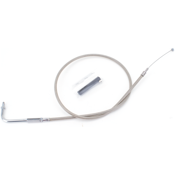T01 - THROTTLE CABLE 1971-1980 BIG TWIN & 1970-1980 SPORTSTER GZP ClearCoat BT76 LN=35" 90dgr throttle