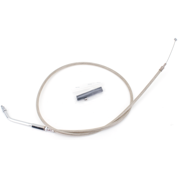 T02 - THROTTLE & IDLE CABLE 1981-1989 BIG TWIN & 1981-1985 SPORTSTER GZP ClearCoat BT81 LN=43" 135dgr throttl