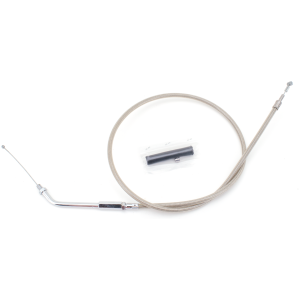 T02 - THROTTLE & IDLE CABLE 1981-1989 BIG TWIN & 1981-1985 SPORTSTER GZP ClearCoat BT81 LN=37" 135dgr idle