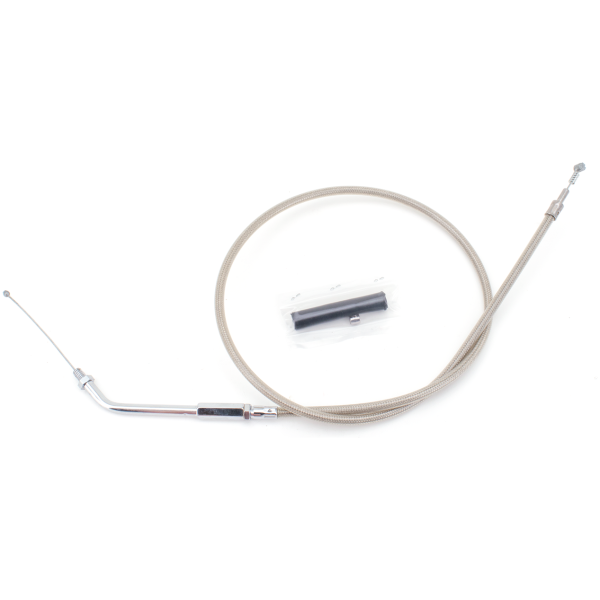 T02 - THROTTLE & IDLE CABLE 1981-1989 BIG TWIN & 1981-1985 SPORTSTER GZP ClearCoat BT81 LN=37" 135dgr idle