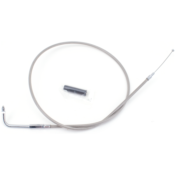 T02 - THROTTLE & IDLE CABLE 1981-1989 BIG TWIN & 1981-1985 SPORTSTER GZP ClearCoat BT81 LN=47" 90dgr throttle