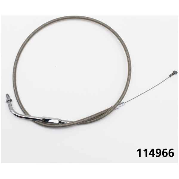 T03 - THROTTLE & IDLE CABLE 1990-1995 BIG TWIN GZP ClearCoat BT90 LN=35" 110dgr idle