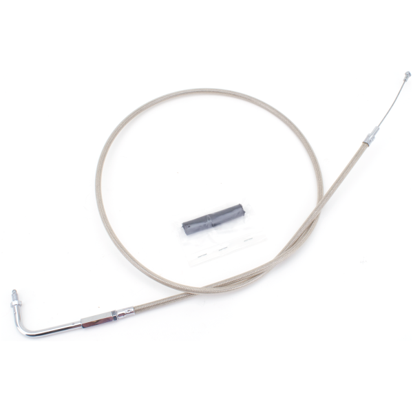 T02 - THROTTLE & IDLE CABLE 1981-1989 BIG TWIN & 1981-1985 SPORTSTER GZP ClearCoat BT81 LN=46" 90dgr idle