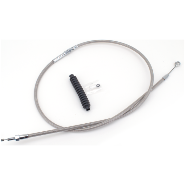 Clutch cable ClearCoat  L=61"  - 87-06 SOFTAIL, 87-06 TOURING , 91-05 DYNA