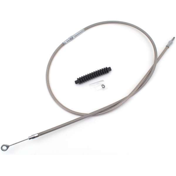 C03 - CLUTCH CABLE 1987-2006 SOFTAIL, 1987-2006 TOURING & 1991-2005 DYNA GZP Clutch cable ClearCoat BT87-06 L=69"