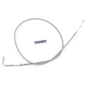 T02 - THROTTLE & IDLE CABLE 1981-1989 BIG TWIN & 1981-1985 SPORTSTER GZP ClearCoat BT81 LN=52" 90dgr idle
