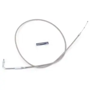 T02 - THROTTLE & IDLE CABLE 1981-1989 BIG TWIN & 1981-1985 SPORTSTER GZP ClearCoat BT81 LN=52" 90dgr idle