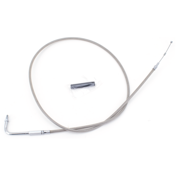 T02 - THROTTLE & IDLE CABLE 1981-1989 BIG TWIN & 1981-1985 SPORTSTER GZP ClearCoat BT81 LN=52" 90dgr idle
