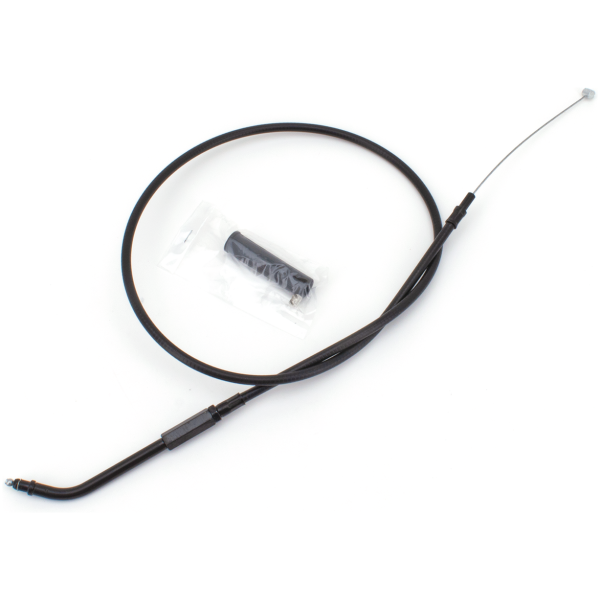 T04 - THROTTLE & IDLE CABLE 1996-2015 SOFTAIL, 1996-2017 DYNA, 1996-2001 CARBURETOR EQUIPPED TOURING & 2007 TO PRESENT SPORTSTER GZP Stealth BT96 LN=34" 135dgr throttle
