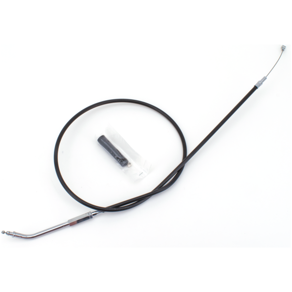 T04 - THROTTLE & IDLE CABLE 1996-2015 SOFTAIL, 1996-2017 DYNA, 1996-2001 CARBURETOR EQUIPPED TOURING & 2007 TO PRESENT SPORTSTER GZP Black BT96 LN=40" 135dgr idle