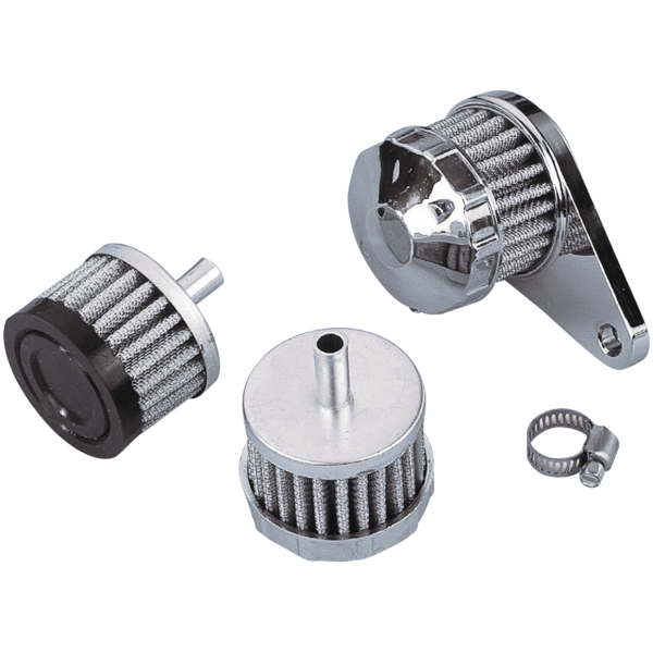 CRANK­CASE BREATHER FILTERS GZP Crankcase breather assembly chrome