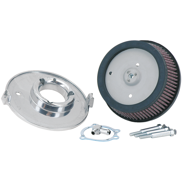"SUPER SUCKER" HIGH PERFORMANCE ROUND STYLE AIR CLEANER KIT GZP Super Sucker perf aircleaner back pl