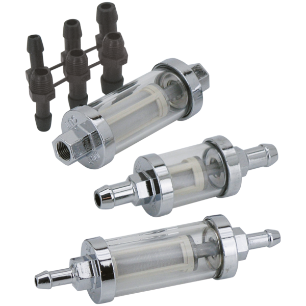 CHROME SEE-THROUGH FUEL FILTER