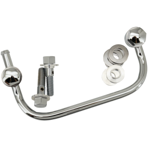 CHROME THRU-THE-HEAD BREATHER TUBES GZP Chrome Breather kit BT93-up